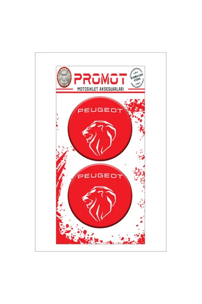 PROMOT PEUGEOT 3D DAMLA 2 Lİ STİCKER LOGO 7