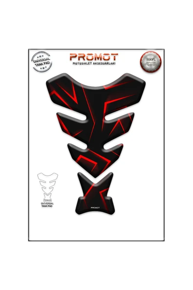 PROMOT MOTORSİKLET 3D ÜNİVERSAL TANK PAD  012