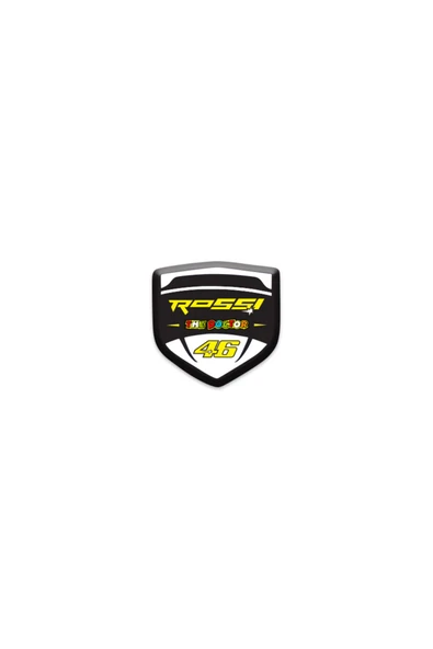 PROMOT 46 ROSSİ 3D KABARTMALI SİPERLİK CAMI STİCKER 01