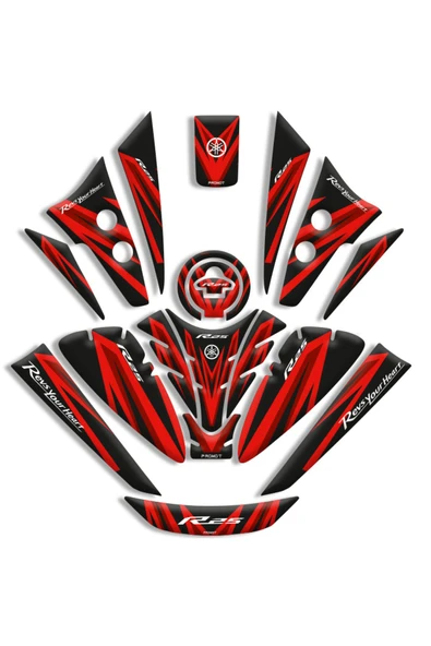 PROMOT YAMAHA R25 TANK PAD FULL SET (2019/2024) UYUMLU 06 - 1