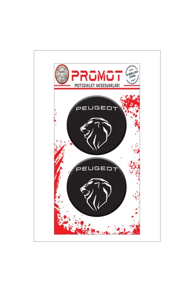 PROMOT PEUGEOT 3D DAMLA 2 Lİ STİCKER LOGO 2