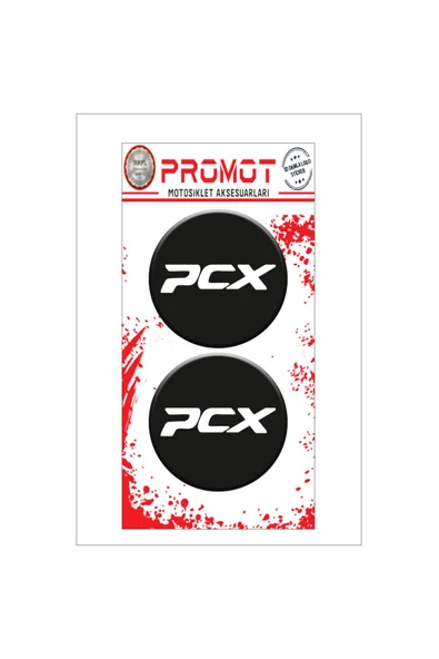 PROMOT PCX 3D KABARTMALI DAMLA LOGO STİCKER 5cm 02