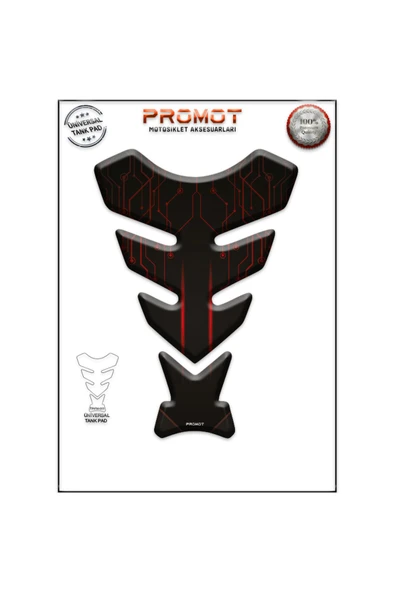 PROMOT MOTORSİKLET 3D ÜNİVERSAL TANK PAD  011