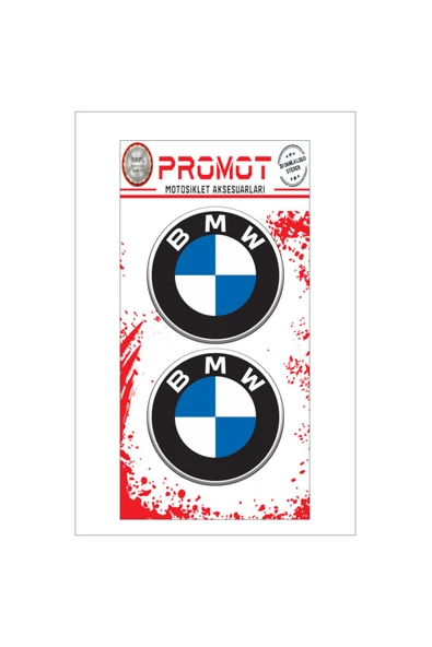 PROMOT BMW 3D DAMLA 2 Lİ STİCKER LOGO 5