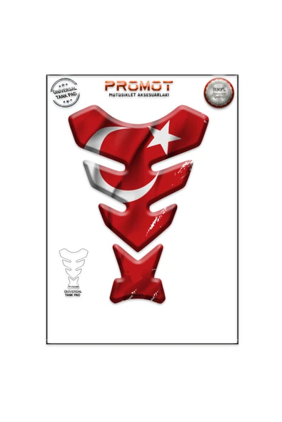 PROMOT MOTORSİKLET 3D ÜNİVERSAL TANK PAD  086