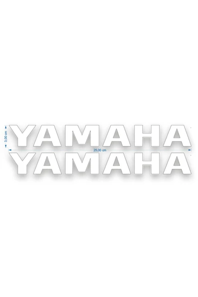 PROMOT YAMAHA BEYAZ MAŞA STİCKER 02