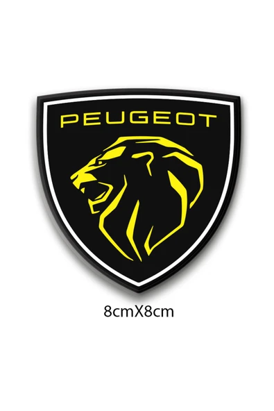 PROMOT PEUGEOT 3D DAMLA 2 Lİ STİCKER LOGO 3