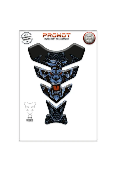 PROMOT MOTORSİKLET 3D ÜNİVERSAL TANK PAD  084