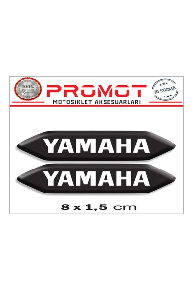PROMOT YAMAHA 3D KABARTMALI 2'Lİ DAMLA STİCKER 001