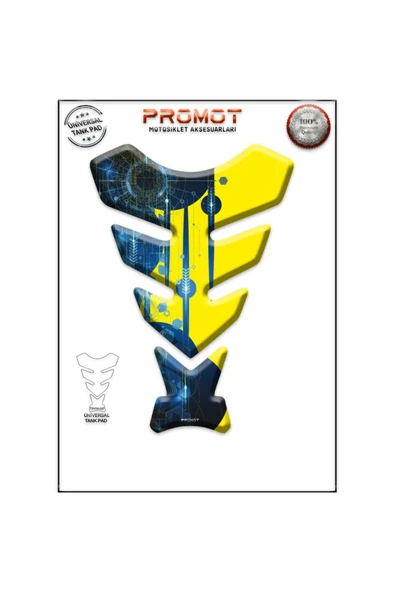PROMOT MOTORSİKLET 3D ÜNİVERSAL TANK PAD  037