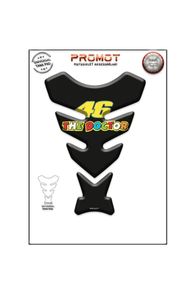 PROMOT MOTORSİKLET 3D ÜNİVERSAL TANK PAD  088