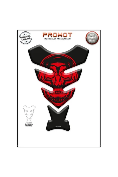 PROMOT MOTORSİKLET 3D ÜNİVERSAL TANK PAD  021