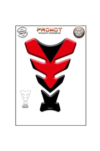 PROMOT MOTORSİKLET 3D ÜNİVERSAL TANK PAD  015