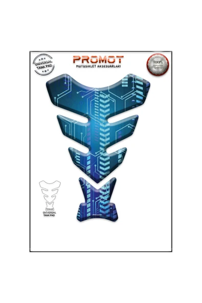 PROMOT MOTORSİKLET 3D ÜNİVERSAL TANK PAD  047