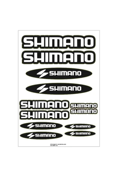 PROMOT SHIMANO BİSİKLET KADRO STİCKER SETİ 04