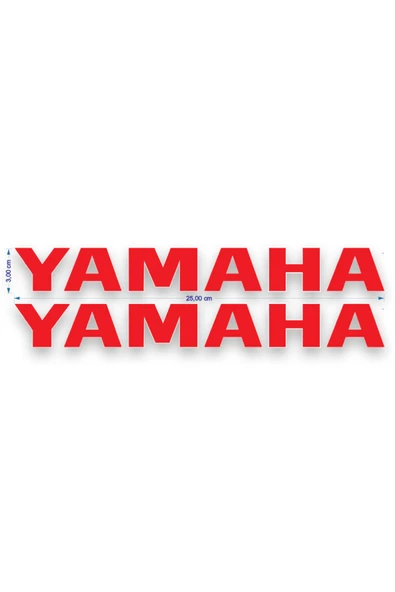 PROMOT YAMAHA KIRMIZI MAŞA STİCKER 03