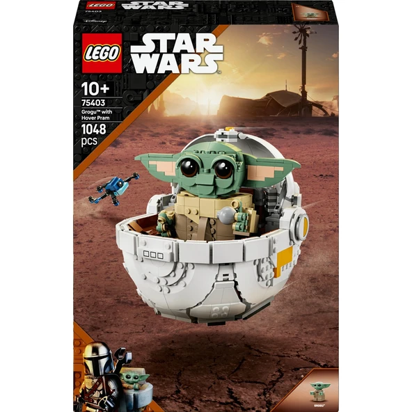 Lego Star Wars: The Mandalorian™ Uçan Bebek Arabalı Grogu™ 75403 - Resim 3