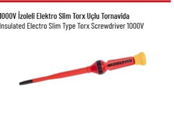 1000 V İZOLELİ ELETROSLİM TORX UÇLU TORNAVİDA T20