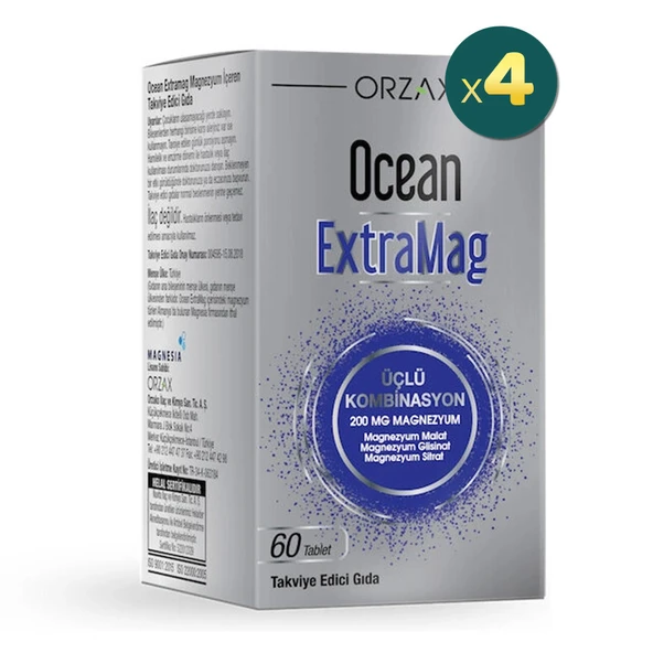 Ocean ExtraMag 60 Tablet 4 Adet