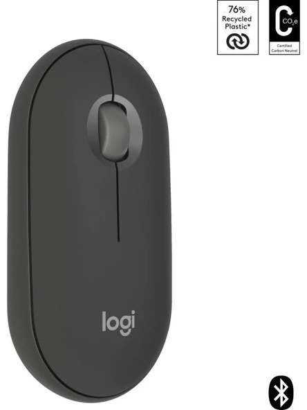 Logitech Pebble 2 M350S 910-007015 Siyah Sessiz Optik Kablosuz Mouse Outlet - Resim 2