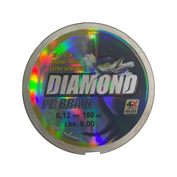 Bauer Diamond 4X Pe Braid 150 mt 0.12 mm Misina - 2
