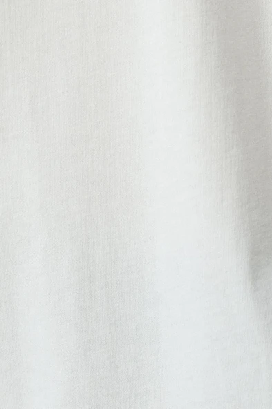 Koton Oversize Arkası Baskılı Sloganlı Bisiklet Yaka Kısa Kollu Tişört - Resim 6