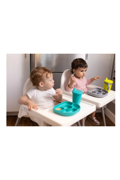 Bblüv Küp Dönüştürülebilir Silikon Damlatmaz Bardak  Yeşil 240 ML - 4