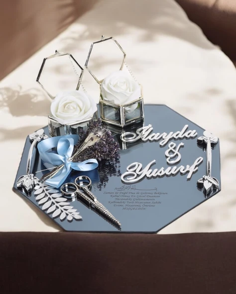 Affinity Söz Nişan Tepsisi Gümüş - 4