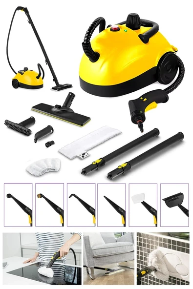 STAXX POWER  Elektrikli Çoklu Detay Performans Paslanmaz Kazan Isıtmalı Depo Buharlı Temizlik Makinesi 2500W 5Bar - 2