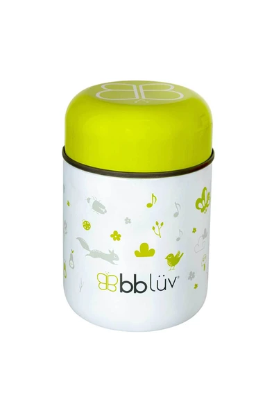 Bblüv Foöd Mama Termosu ve Kaşık 300ml  Yeşil - 5