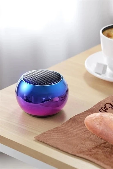 Portatif Taşınabilir Bass Ses Topu Bombası Mini Kablosuz Wireless Bluetooth Hoparlör Speaker - 8