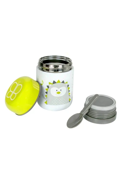 Bblüv Foöd Mama Termosu ve Kaşık 300ml  Yeşil - 2
