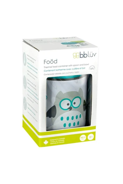Bblüv Foöd Mama Termosu ve Kaşık 300ml Mavi