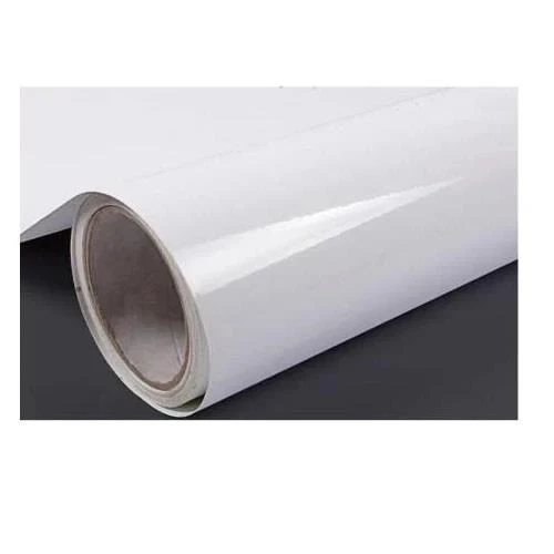 Beyaz Folyo Parlak lake Görünümlü 152 cm x 5 Metre - Resim 3