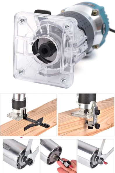 STAXX POWER  Bakır Sargılı 3500 Watt Titanyum Motor Mini Freze Formika Traşlama Makinesi 6mm Pens (Devir Ayarsız) - 2