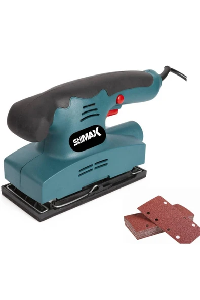 stilmax  Stm-450x Profesyonel 400 W Elektrikli Titreşimli Zımpara Makinası + 5 Adet Zımpara