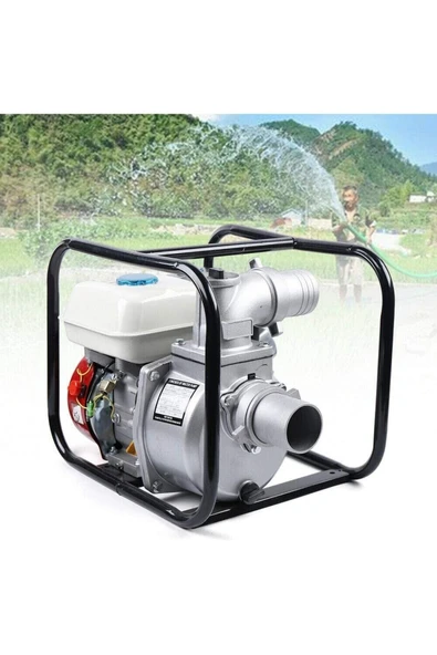 STAXX POWER  Stx30p 3 Parmak Metal Çift Çarklı Sistem Benzinli Su Pompası Motopump 7.5hp Güçlü Motor 8mt Emiş - 5
