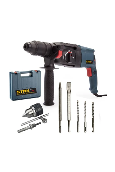 STAXX POWER  3500 W 5.5j Kırıcı Delici Karıştırıcı Set 5 Adet Sds Uç Ve Boya Karıştırıcı Ucu