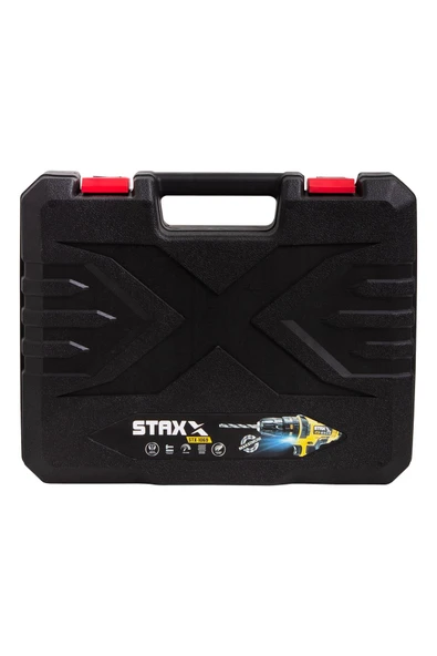 STAXX POWER  Multi Speed Bl2401 24v Çift Akülü Şarjlı Vidalama Matkap Seti + 5 Ad Titanyum Uç - 3