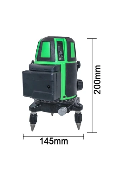 stilmax  Germany Tek Akülü Otomatik Hizalamalı 360° Yatay Dikey Yeşil Çizgili Çok Fonksiyonlu Lazermetre - 5