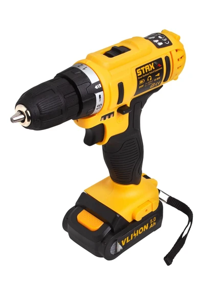 STAXX POWER  Multi Speed Bl2401 24v Çift Akülü Şarjlı Vidalama Matkap Seti + 5 Ad Titanyum Uç - 4