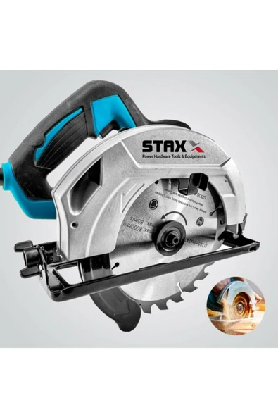 STAXX POWER  Lazersiz Daire Sunta Kesme Daire Testere Makinesi 2600w 45' Açılı Kesim Eldivenli