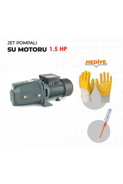 stilmax  Multi Jet 100 Metal Dişli Sistem Tam Bakır Sargılı 1.5hp Büyük Su Pompası 8mt Emiş - 2