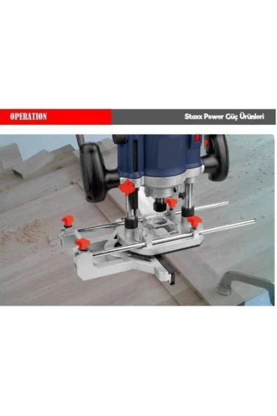 STAXX POWER  Staxx Pro 3000 Watt Profesyonel Freze Formika Makinası 6-8 Mm Pens Bakır Sarım Motor 5 Yıl Garantili - 4