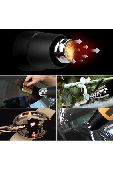 stilmax  Germany Sıcak Hava Isı Tabancası 4200 W Çift Kademeli Termik Koruma Sıcak Hava Makinesi 900 C° - 3
