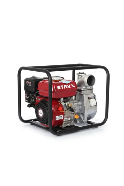 STAXX POWER  4 Zamanlı Benzinli Su Pompası Motopump 3" 6.5 Hp Ultra Power 26mt Dik Basınç 8mt Emiş