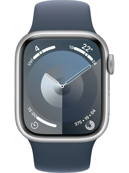 Apple Watch Seri 9 Gps 41MM Gümüş Rengi Alüminyum Kasa Spor Kordon - M/l MR913TU/A - TEŞHİR - 2