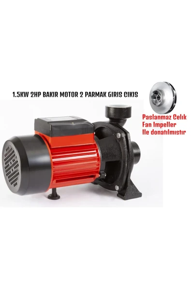 STAXX POWER  Italy Style 2hp Elektrikli Su Pompası Santrifüj Pompa 22mss 160lt/dak. Bakır Sargılı 1.5kw 2''x2'' - 2
