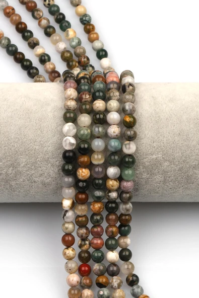 Ocean Jasper (A Kalite) Doğaltaş Dizi 6 mm Küre Kesim ürün görseli