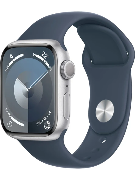 Apple Watch Seri 9 Gps 41MM Gümüş Rengi Alüminyum Kasa Spor Kordon - M/l MR913TU/A - TEŞHİR
